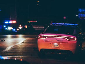 night time police scene