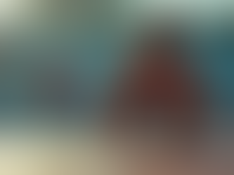 Eye-level view of a focused athlete preparing for a race