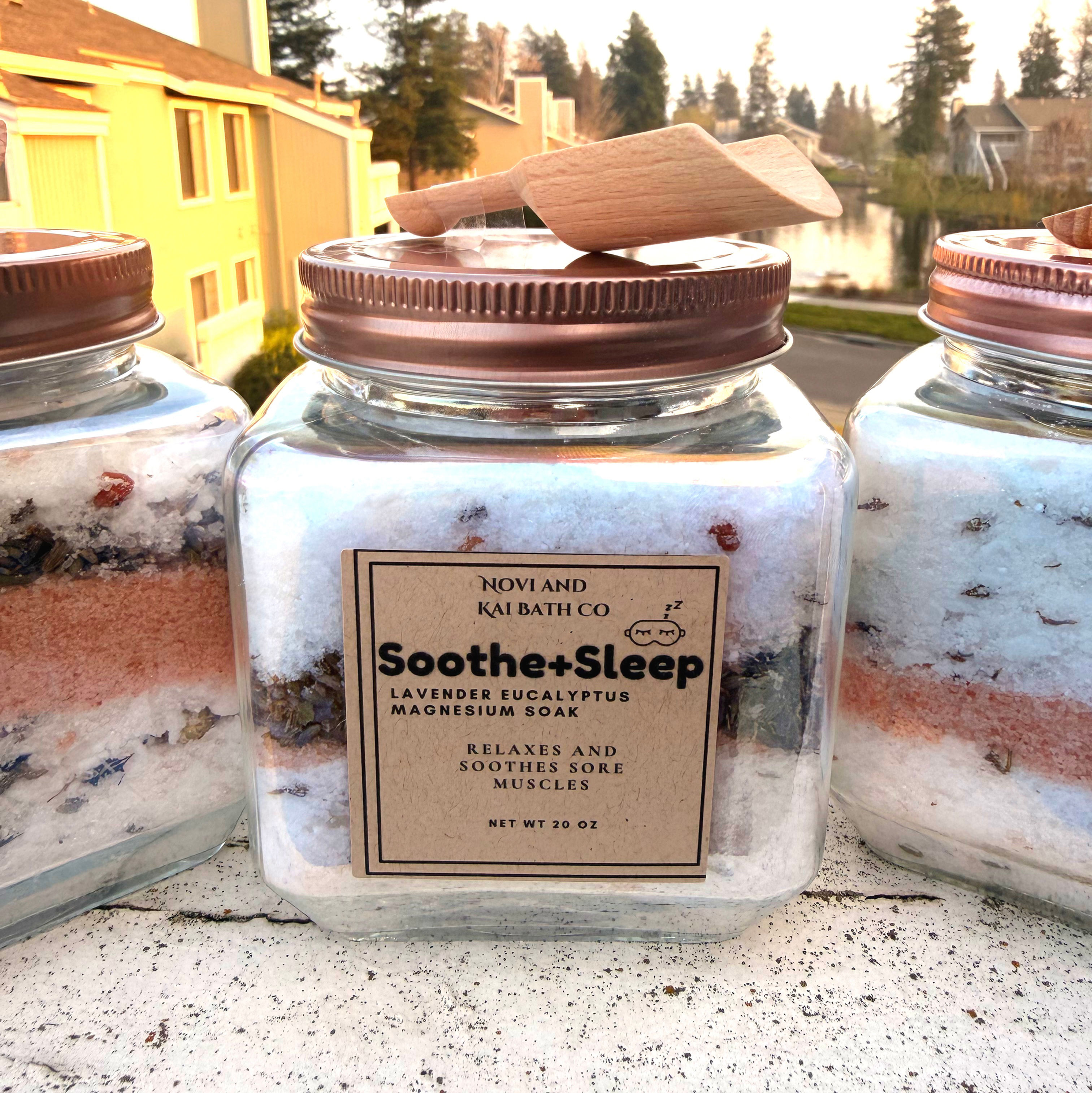 Lavender Eucalyptus Magnesium bath soak (sleep and soothe sore muscles)