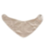 Bavaglino Bandana a Triangolo Beige in mussola