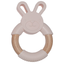 Miniatura: Bunny Massaggiagengive in legno e silicone