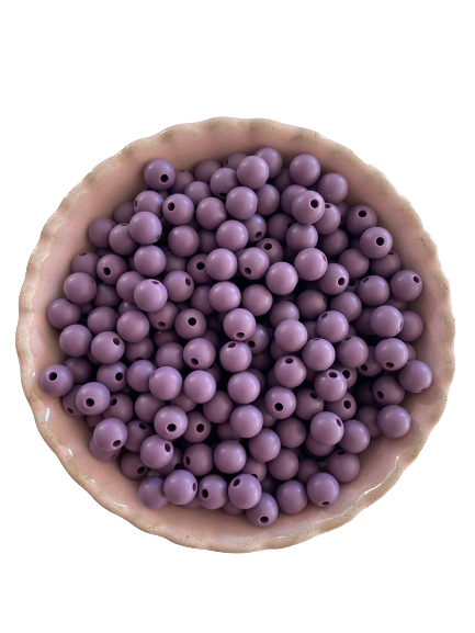 Thumbnail: Palline in silicone certificato, diametro 9mm, colore uva