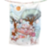 Mussola Compleanno al parco XL cotone organico