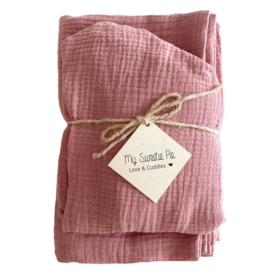 Miniatura: 2pz Lenzuola Navicella: Lenzuolo angoli e lenzuolino Mussola di cotone 100%