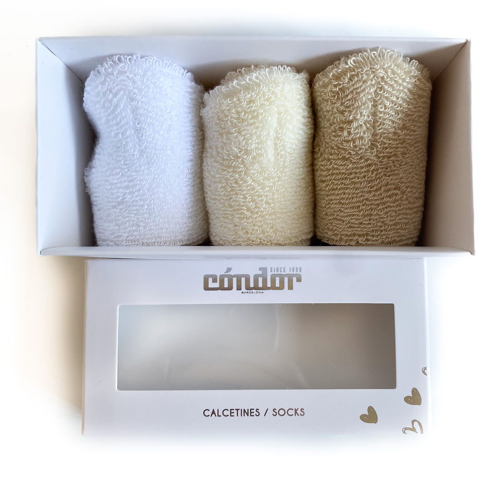 Miniatura: Calzini Condor Neonato caldo cotone - Set 3 pz