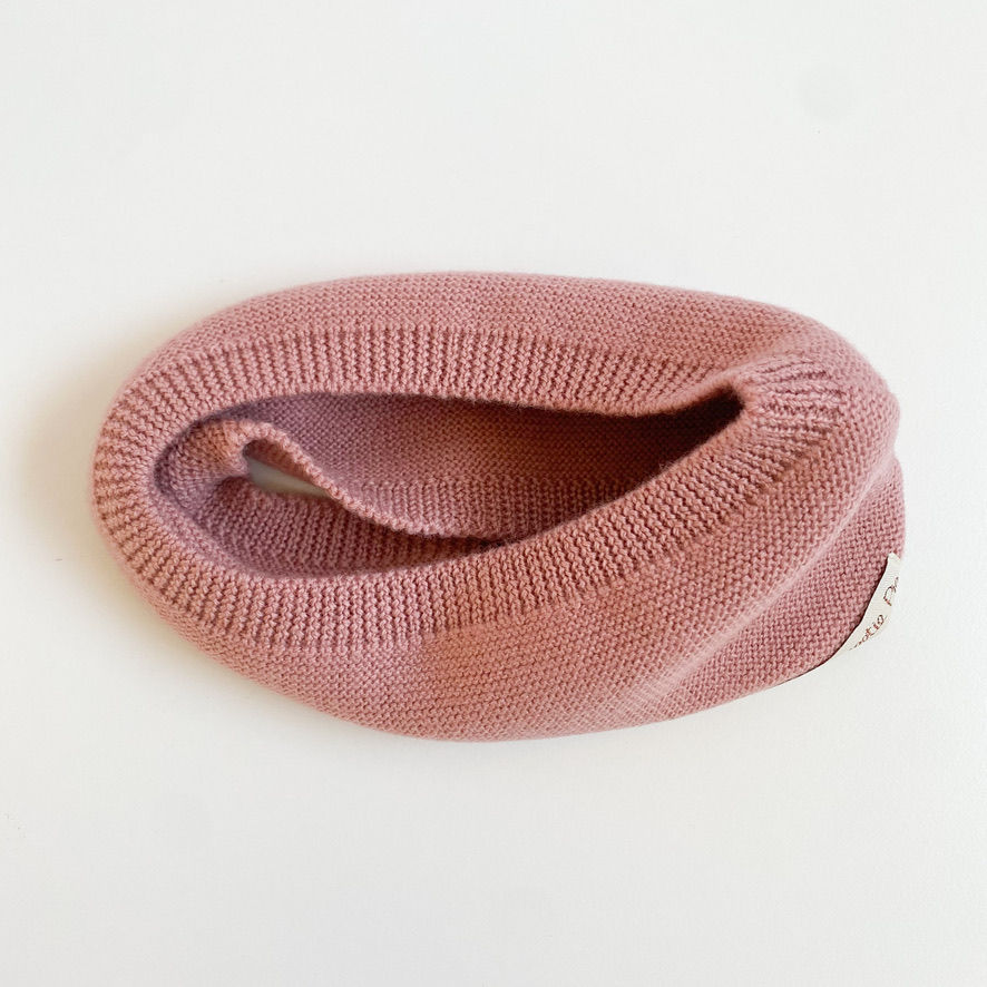 Miniatura: Scalda collo in Lana Merinos rosa antico