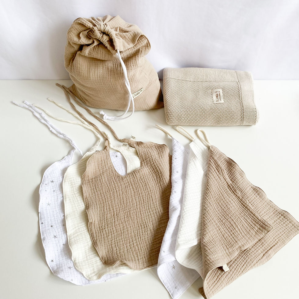 Set Asilo in mussola di cotone