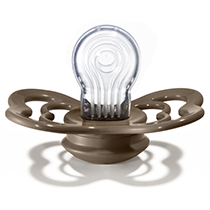 Thumbnail: Bibs Dark Oak Pacifier