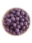 Palline in silicone certificato, diametro 15mm, colore uva.