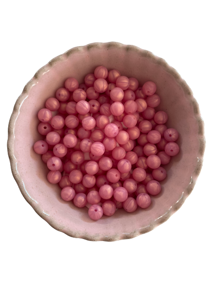 Miniatura: Palline in silicone certificato, diametro 9mm, colore beauty pink gold.