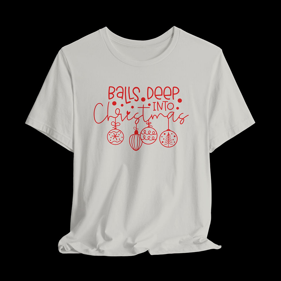 Thumbnail: Balls Deep Into Christmas | Funny Christmas T-Shirt