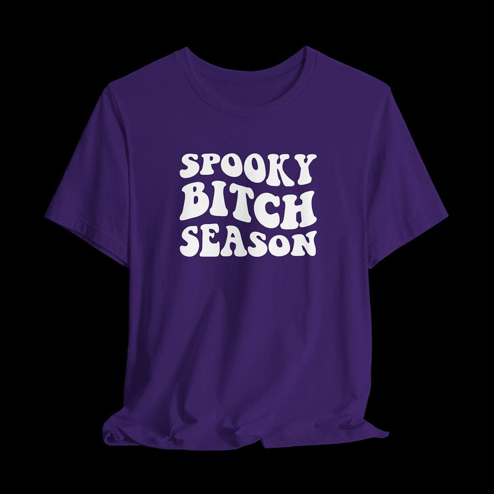 Thumbnail: Spooky Bitch Season | Halloween Funny Graphic T-Shirt | Purple