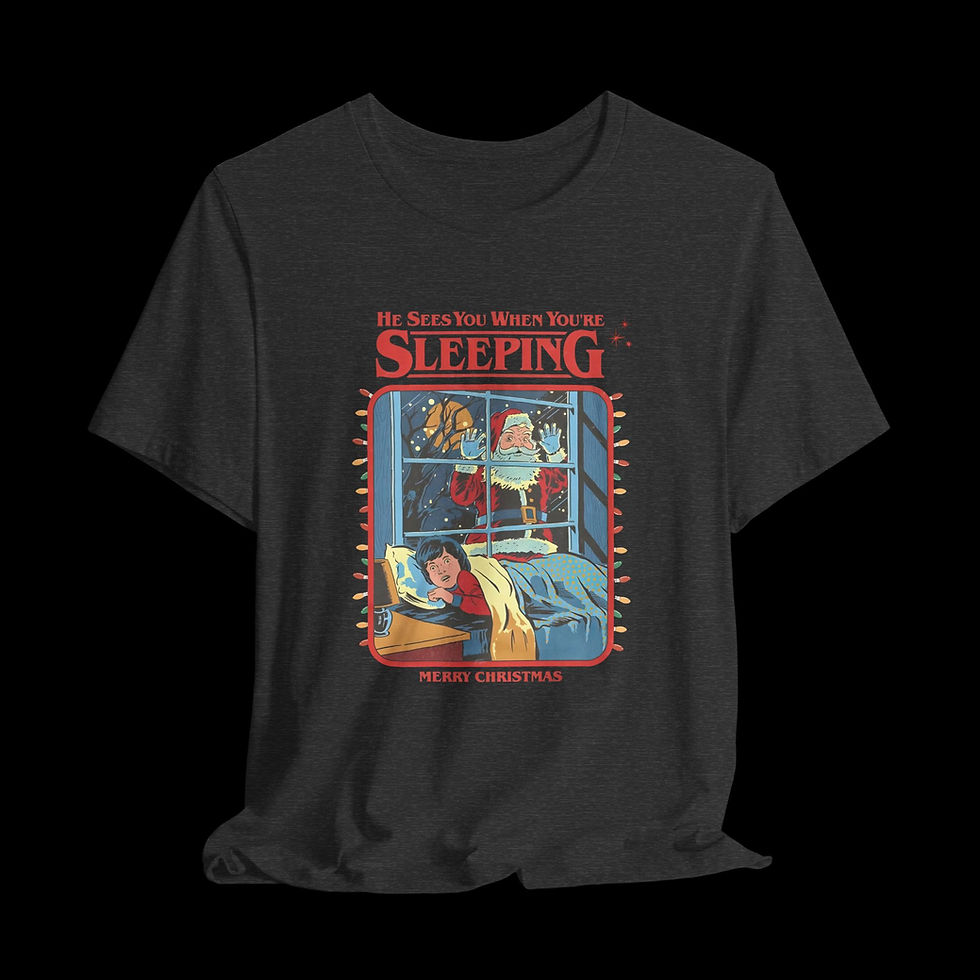 Thumbnail: He Sees You When You're Sleeping | Funny Christmas T-Shirt