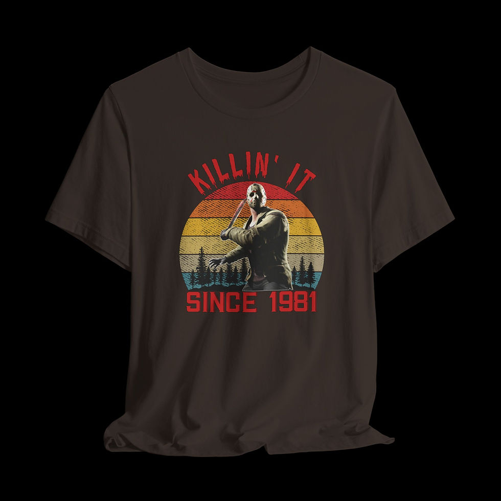 Thumbnail: Killin It Since 1981 Jason Voorhees Halloween Graphic T-Shirt