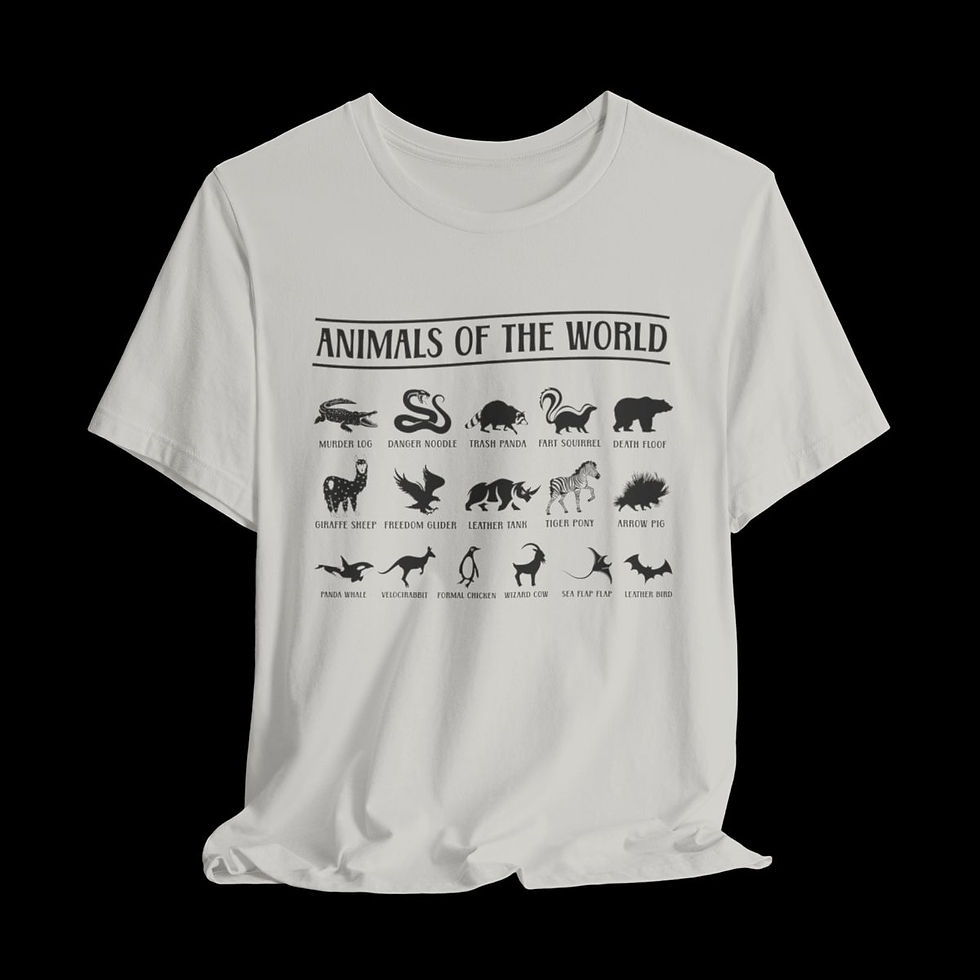 Animals Of The World | Funny Graphic T-Shirt