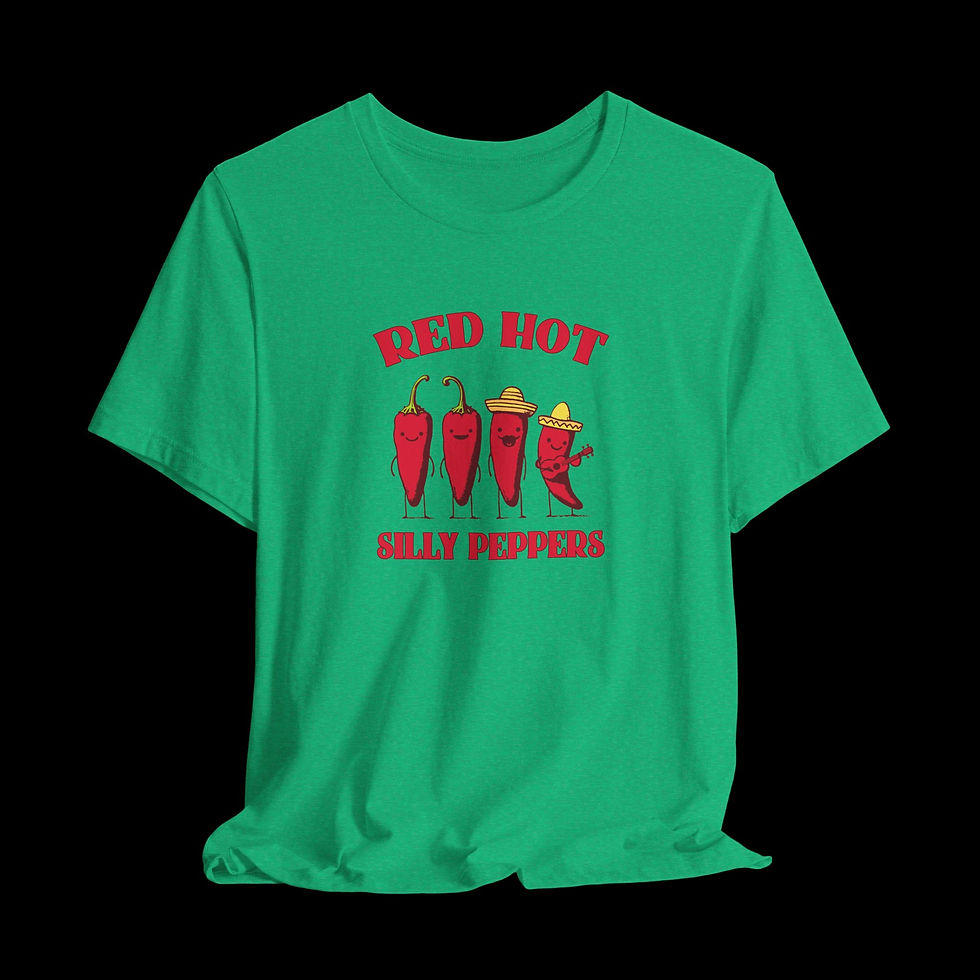 Thumbnail: Red Hot Silly Peppers | Funny Graphic T-Shirt