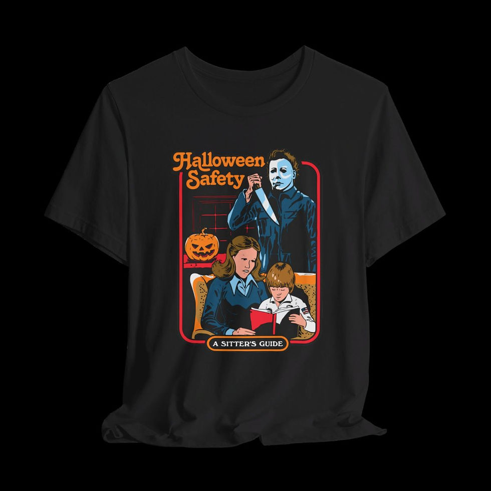 Thumbnail: Halloween Safety | Halloween Funny  Graphic T-Shirt | Black