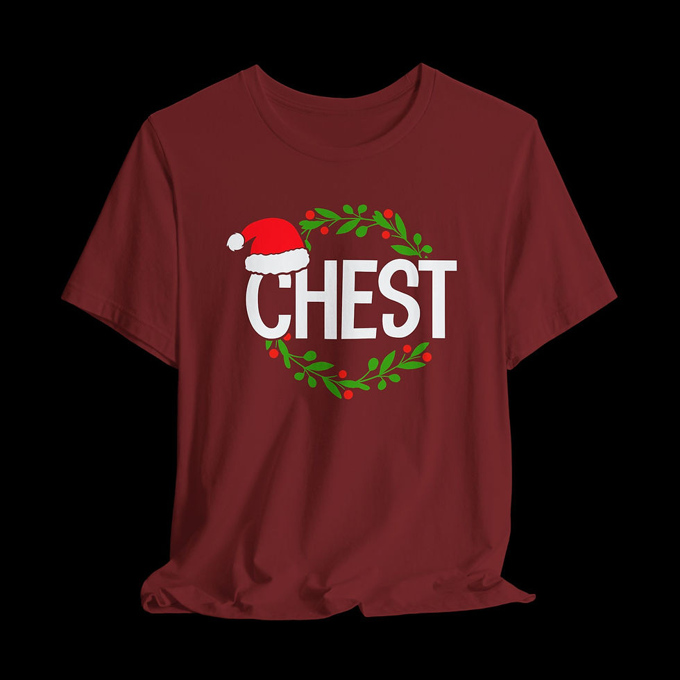 Thumbnail: "Chest" Christmas Couple Shirt | Funny Christmas T-Shirt