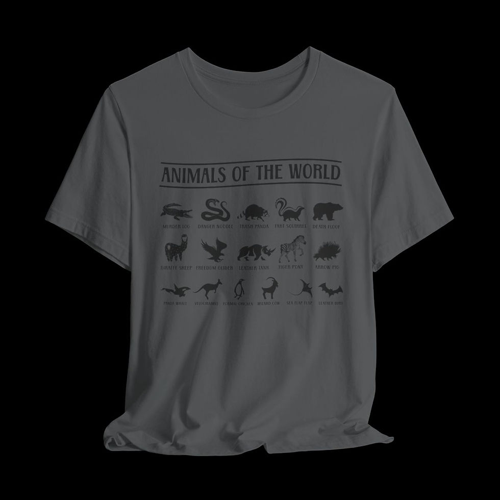 Thumbnail: Animals Of The World | Funny Graphic T-Shirt
