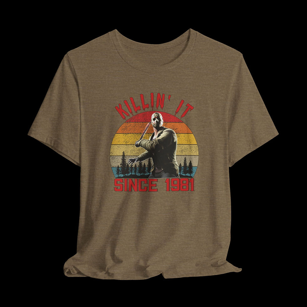 Thumbnail: Killin It Since 1981 Jason Voorhees Halloween Graphic T-Shirt