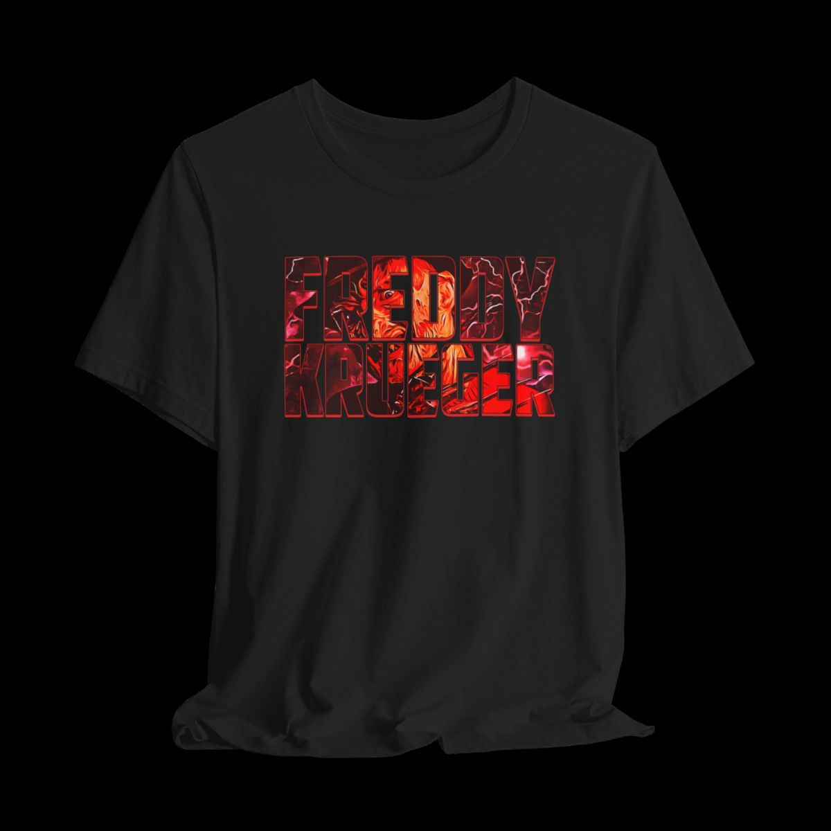 Freddy Krueger | Halloween Funny Graphic T-Shirt | Black