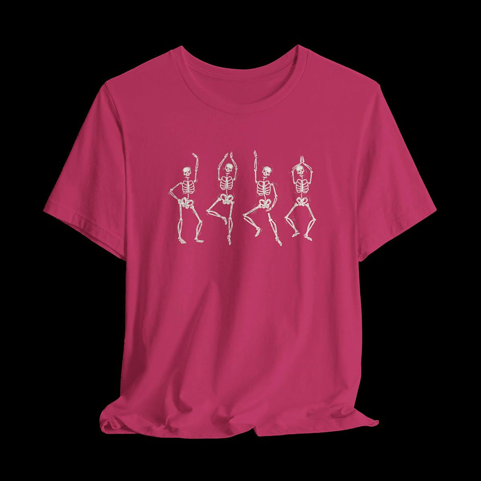 Thumbnail: Dancing Skeletons | Halloween Funny Graphic T-Shirt | Purple