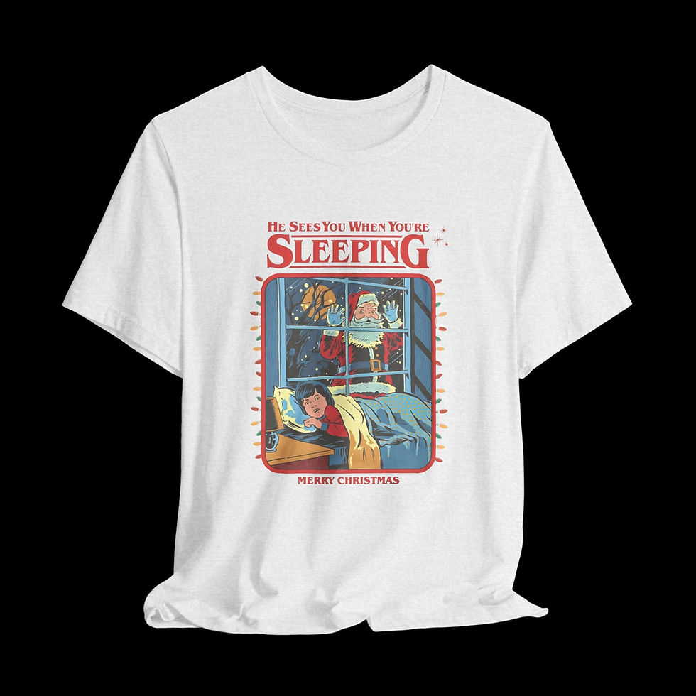 Thumbnail: He Sees You When You're Sleeping | Funny Christmas T-Shirt