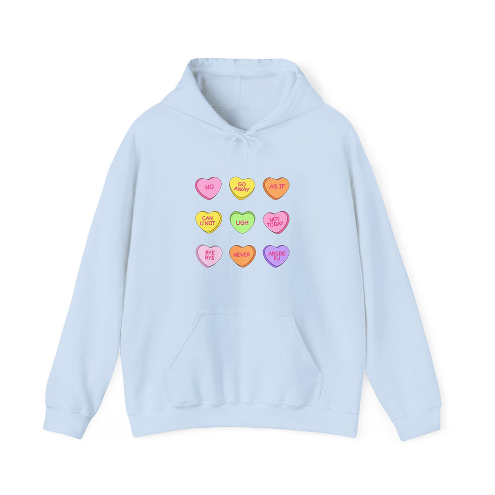 Thumbnail: Rude Candy Hearts | Funny Graphic Hoodie