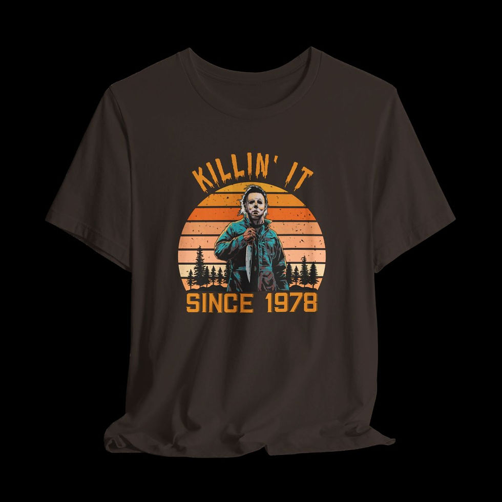 Thumbnail: Killin It Since 1978 Michael Myers | Halloween Funny Graphic T-Shirt | Black