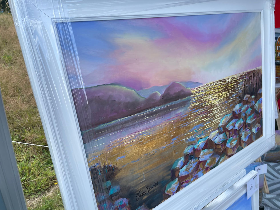 Thumbnail: Giants causeway in northern sunset