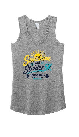 YOUTH: ADULT Sized Sunshine & Strides 5k Women's Tank