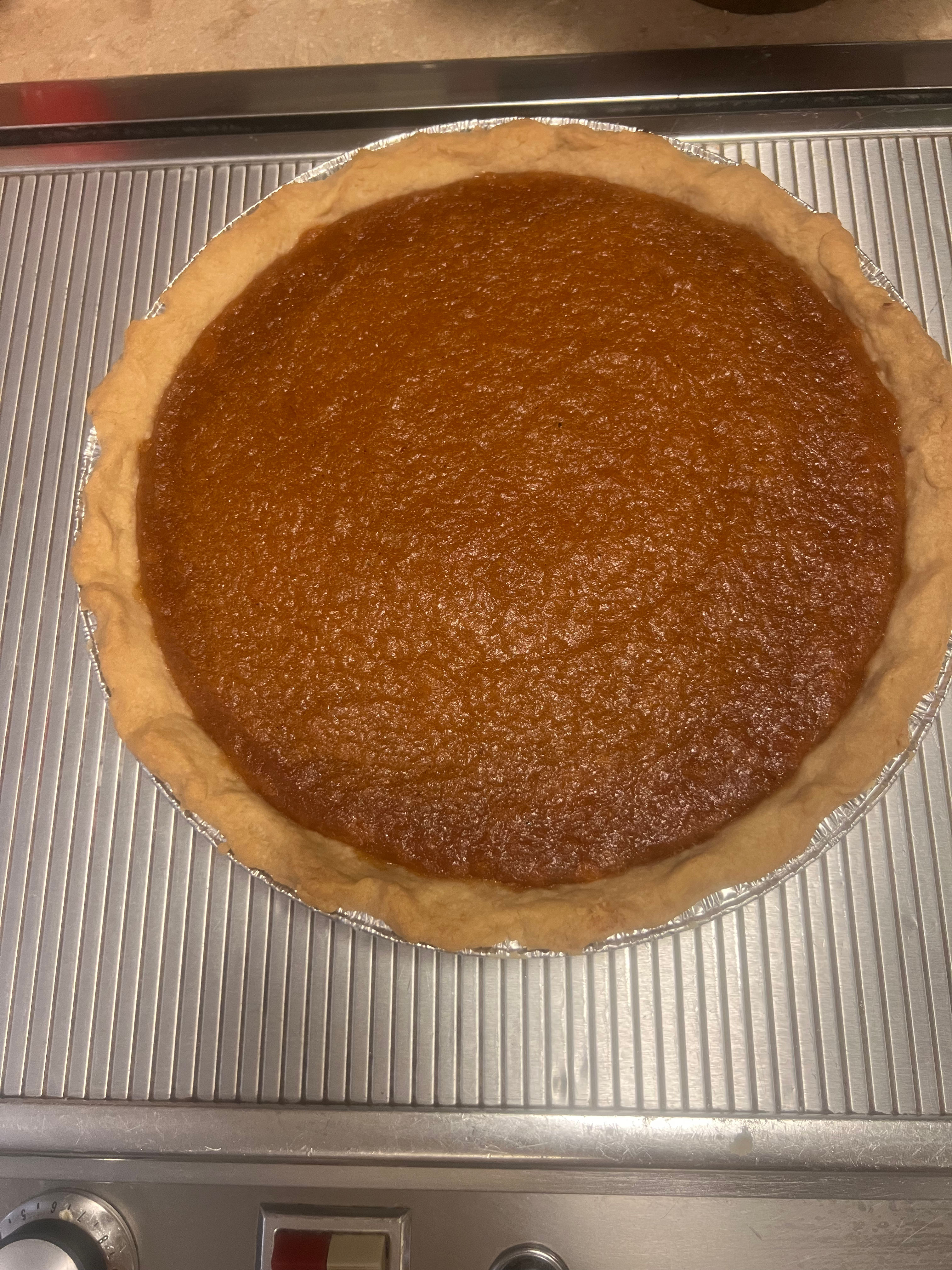 Sweet Potato Pie with homemade crust