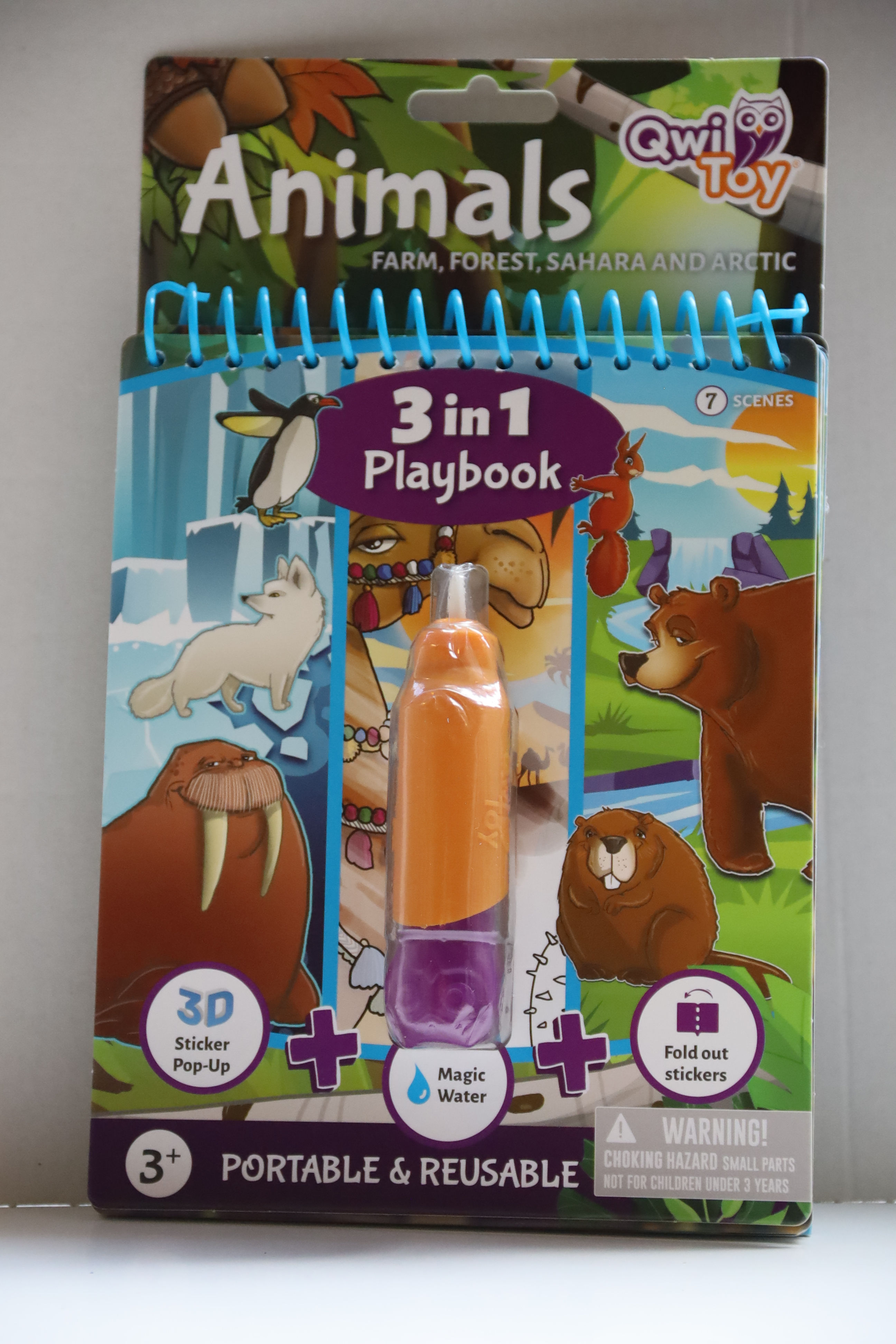 Livro QwiToy 3 em 1 Playbook (Animals)