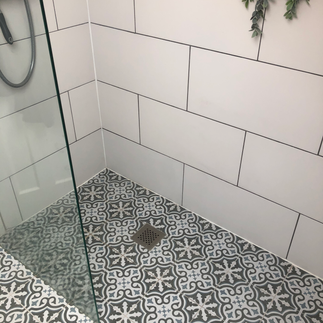 Tiling in bathroom