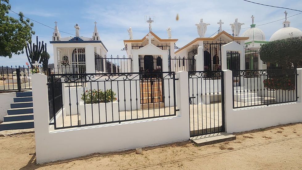 Enclosed buildings for the visitors