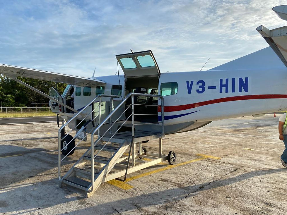 Flying Maya Air to Placencia