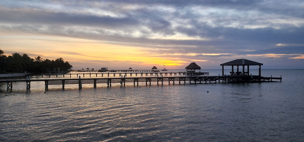 Sunrise over the Caribbean