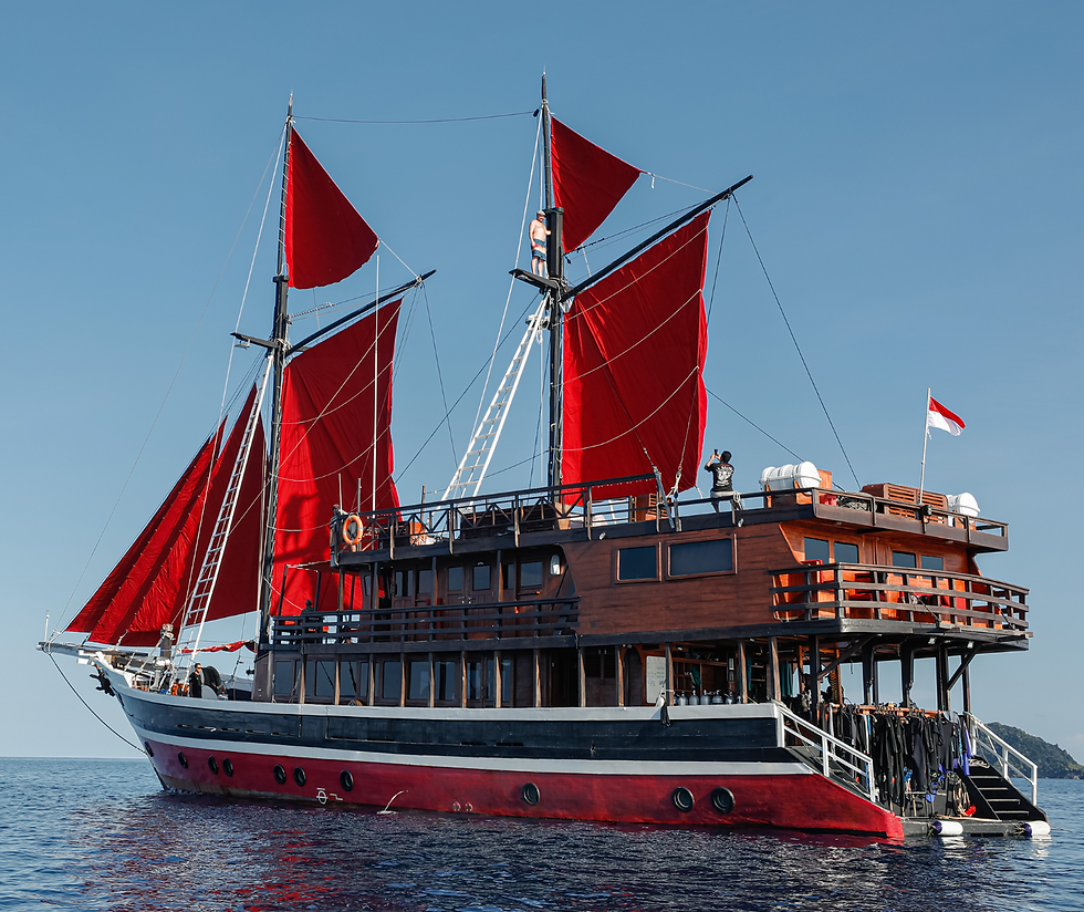La Galigo is a 33m long Phinisi sailboat