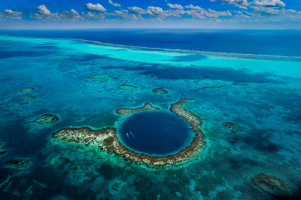 The Blue Hole at Lighthouse Reef Atoll