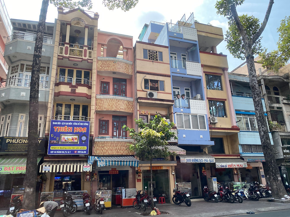 Narrow Buildings Downtown