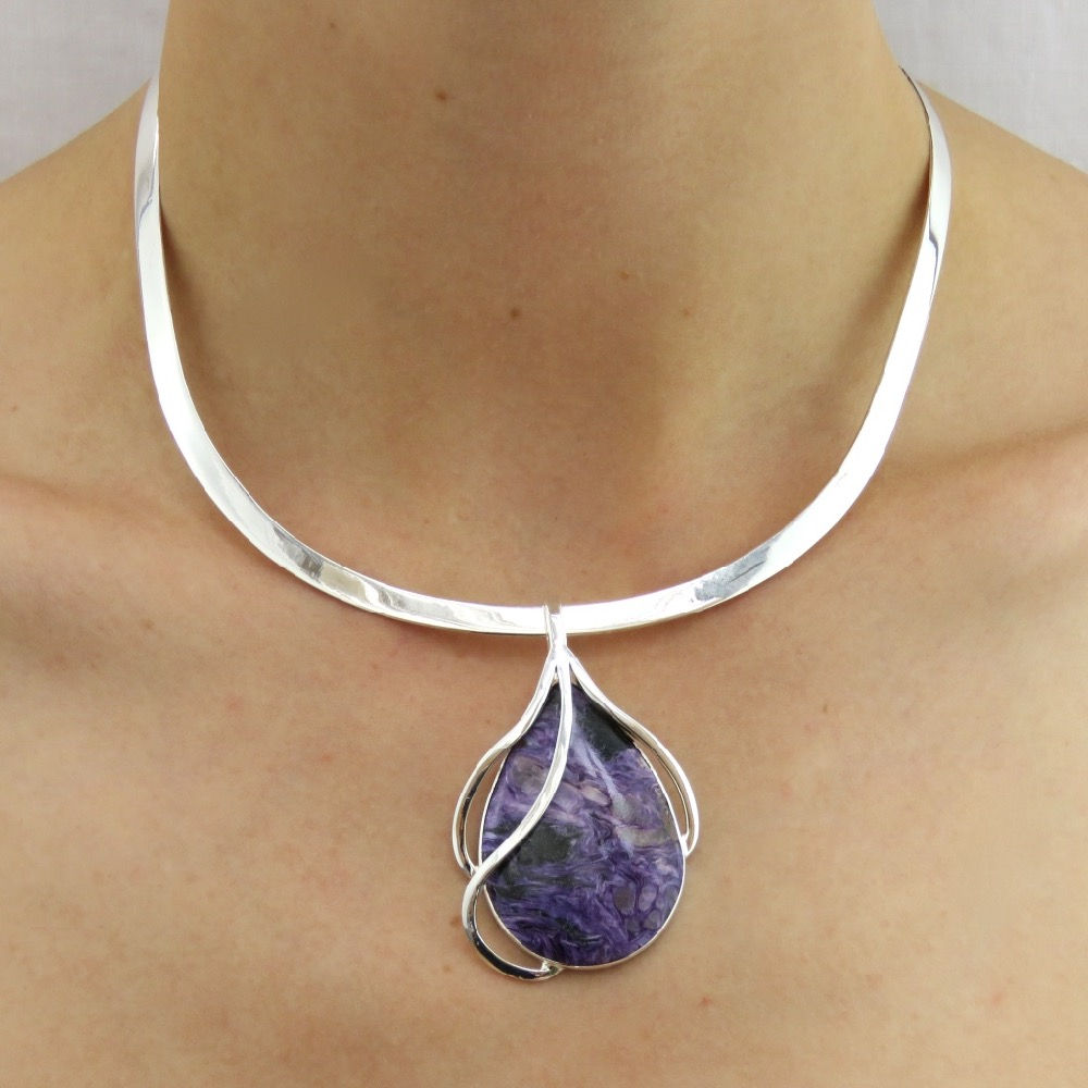 Silver Collar - Oval