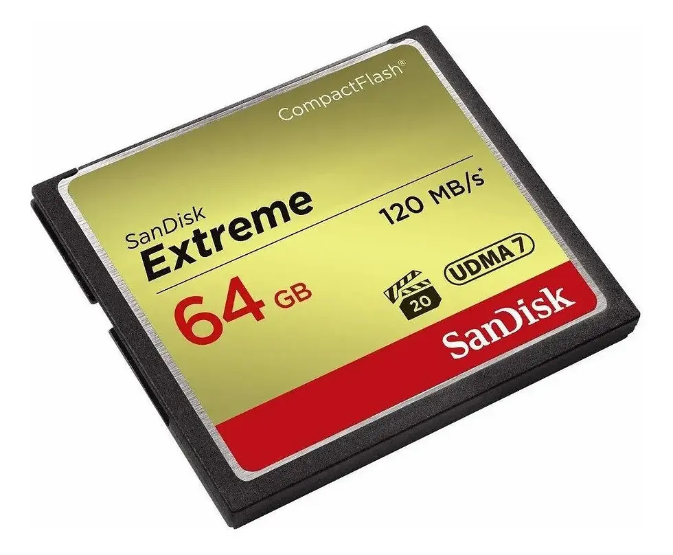 Miniatura: Memoria Sandisk Compactflash 64 Gb 800x 120mb/s Read 85mb/s