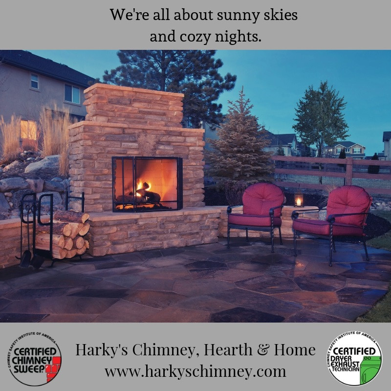 Curate your cozy nights with an outdoor fireplace