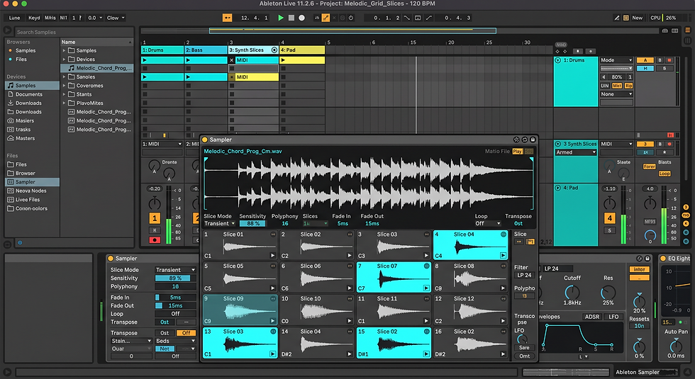 Trap melody samples