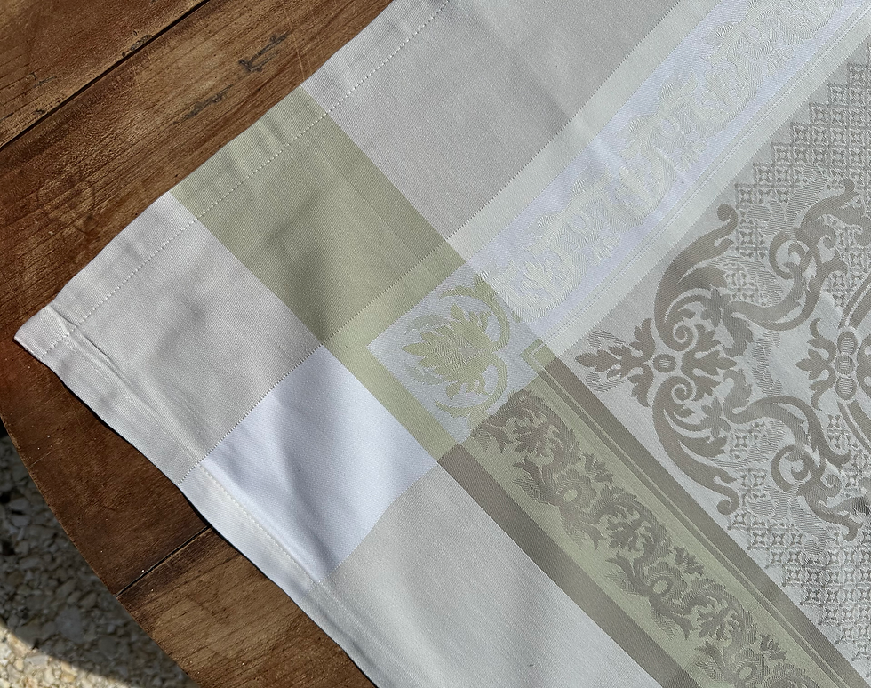 Miniature : Nappe Renaissance 190x190 Garnier Thiebaut Beige