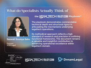 Saswati Soumya Sahu on LegalTechPolicy.com Playbook Ver. 1.0