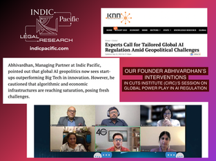 Abhivardhan on Global AI "Power Play" @ the CUTS Institute