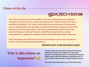 Vendor-Client AI Obligations Clause, Explained