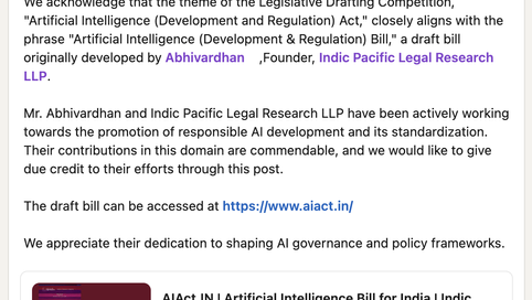 Crafting the Future: Gratitude to DNLU Jabalpur and the Pivotal Role of aiact.in in Shaping AI Governance