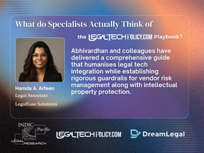 Hamda Arfeen on LegalTechPolicy.com Playbook Ver. 1.0